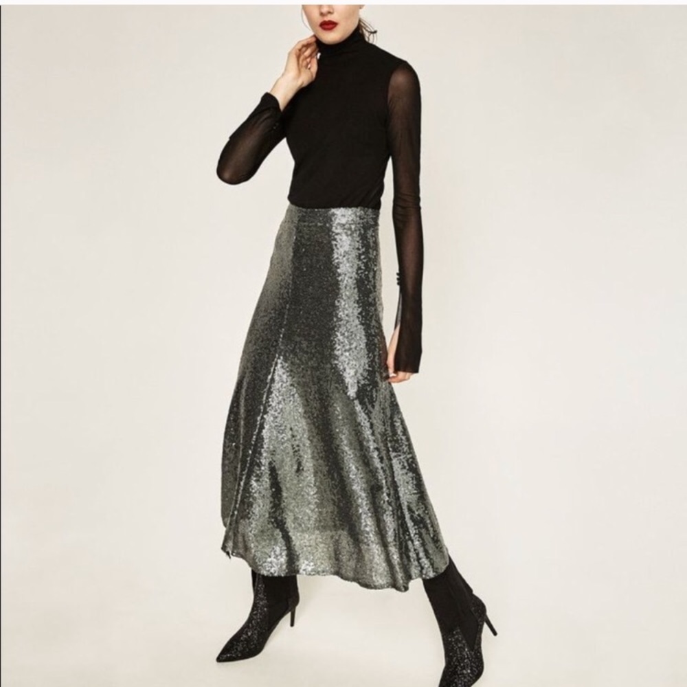 Zara sequin skirt